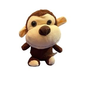 Easfan‎ Small Brown Plush Monkey Stuffed Toy Washable Ages 3+